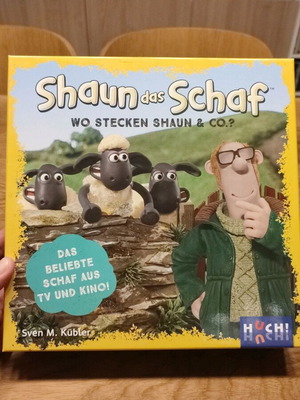 Shaun das Schaf επιτραπέζιο παιχνίδι "Wo stecken Shaun & Co.?", πλήρες σετ