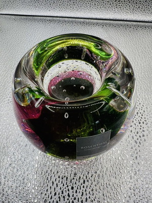 Rosenthal Handmade Glass Candle Holder like new