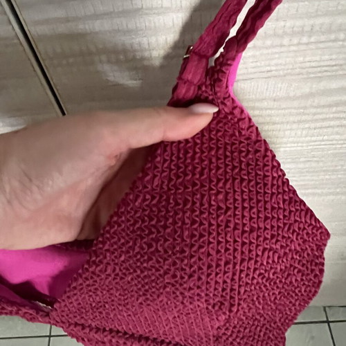 Swimsuit new, burgundy color with cups and adjustable straps, size L