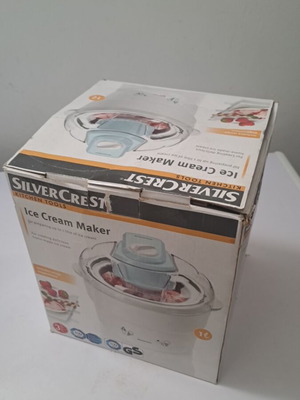 Παγωτιέρα Silver Crest μεταχειρισμένη για 1 λίτρο παγωτό