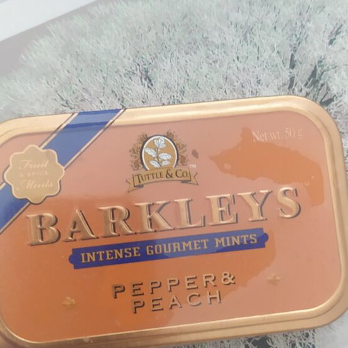 Barkleys Intense Gourmet Mints Pepper and Peach new