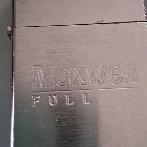 Maxwell full lighter used, promotional