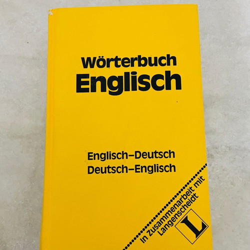 Langenscheidt English-German Dictionary hardback like new