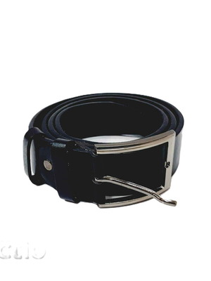 Men's black artificial leather belt 130 cm used