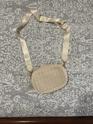 Straw crossbody bag Shein new, beige
