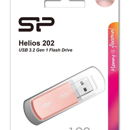 Silicon Power Helios 202 USB Flash Drive 128GB USB 3.2 Rose Gold new