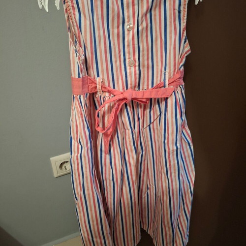 Striped dress for girl 5-6 years like new, multicolored