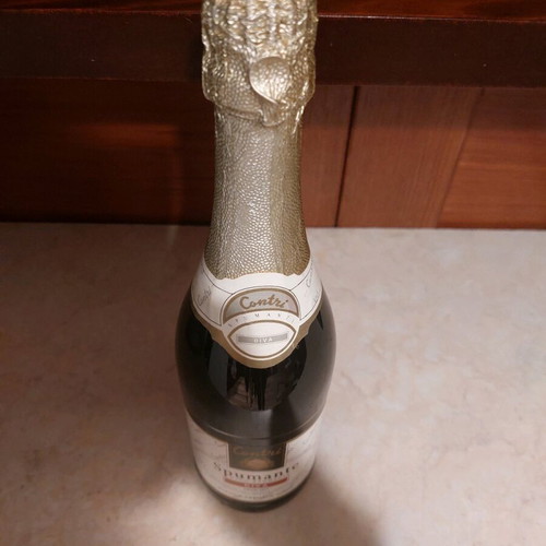 Sparkling wine bottle sealed new, collectible decorative