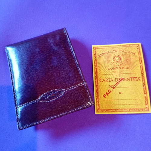 Men's leather wallet brown new with Italian style VERA PELLA