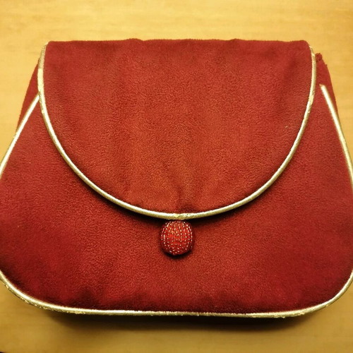 Vintage Body Shop toiletry bag used, red