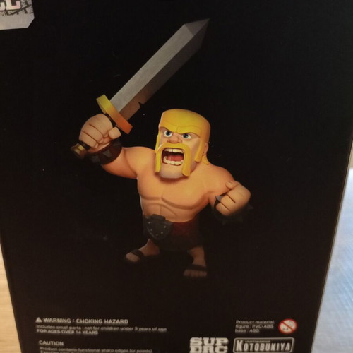 Gold Barbarian figure Clash Royale new sealed