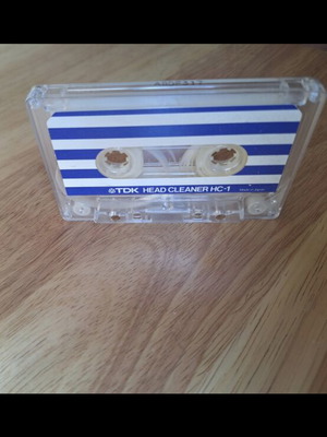 TDK Head Cleaner HC-1 tape audio cassette like new, 1990s