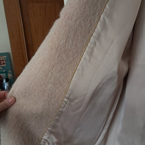Juicy Couture long coat like new, powder color with alpaca and wool