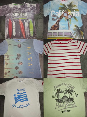 Pack of 6 T-shirts for boys 5-6 years like new, Orchestra