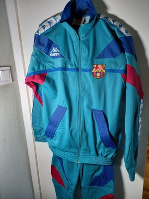 Kappa F.C.B. 1992-95 Barcelona tracksuit set used, collectible