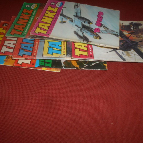 Tankes comic magazines used, pack of 8, Dragounis editions