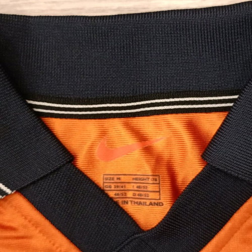 Nike Polo T-shirt used, orange and blue, size M