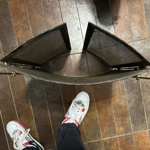 Bronze Fireplace Screen used, protective front guard