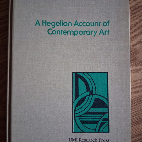 A Hegelian Account of Contemporary Art like new, English