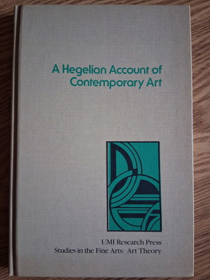 A Hegelian Account of Contemporary Art like new, English