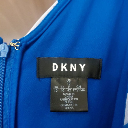 DKNY dress new M-L blue with white flowers