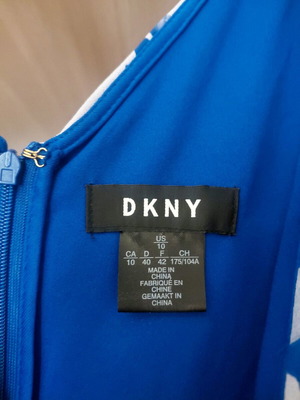 DKNY dress new M-L blue with white flowers