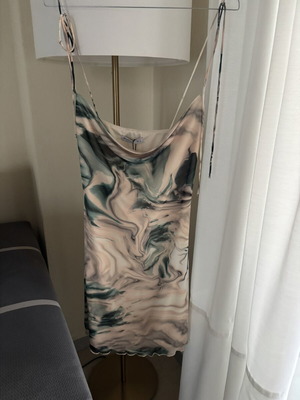 Stradivarius lingerie dress small new beige green