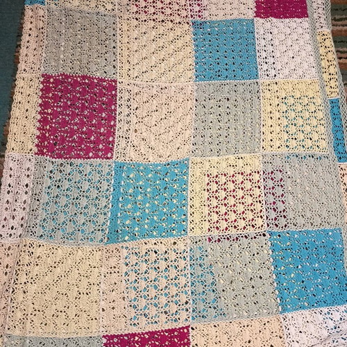 Knitted blankets used, set of 2 summer blankets