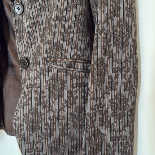 Brocade jacket collectible Massimo Dutti like new, black brown