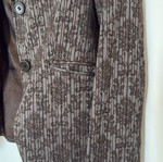 Brocade jacket collectible Massimo Dutti like new, black brown