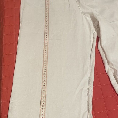 Marks & Spencer Plus Size White Linen Trousers like new, size 18