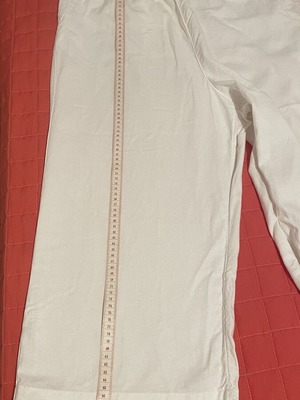 Marks & Spencer Plus Size White Linen Trousers like new, size 18