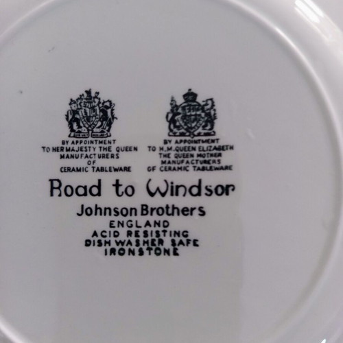 Johnson Bros Road to Windsor plate used, 17 cm, English porcelain