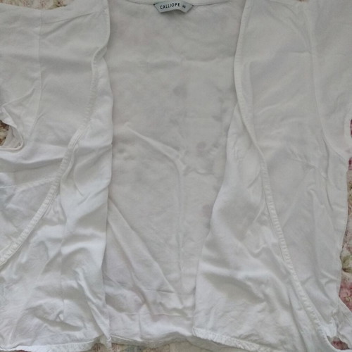 Calliope Crop Top white, like new, wrap style