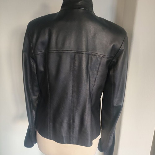 Giorgio Valentino Leather Women's Jacket Black like New S/M