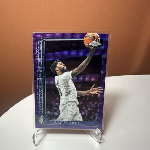 Naji Marshall Purple Refractor 01/75 2025-26 Topps Chrome #28 new