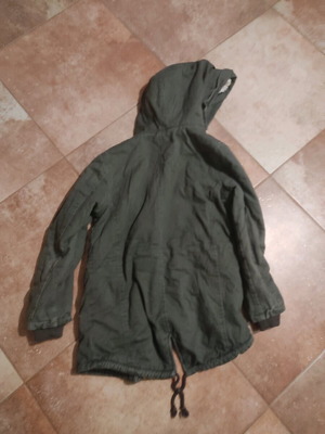 Women's military jacket XL used, black and green