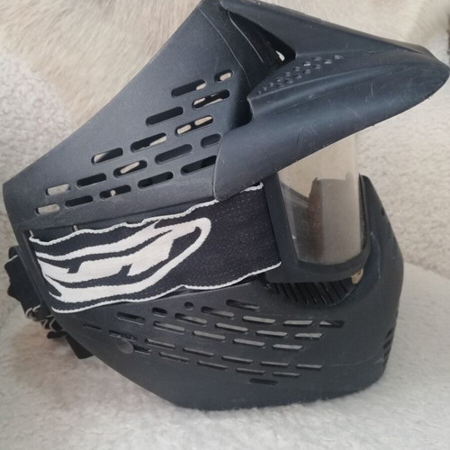 Paintball JT Elite Headshield mask used, black
