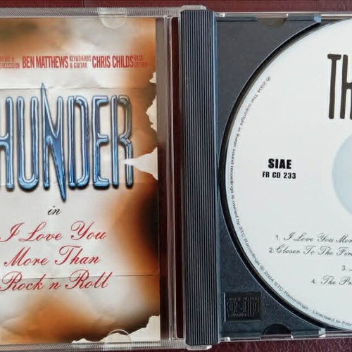 Thunder I Love You More Than Rock ‘N’ Roll CD EP used, metal