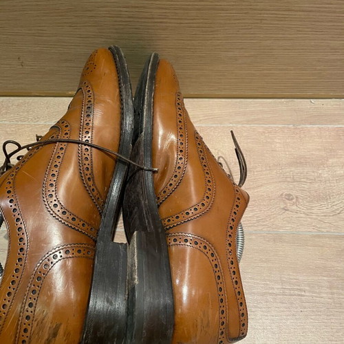 Men's Italian brown leather shoes used size 44