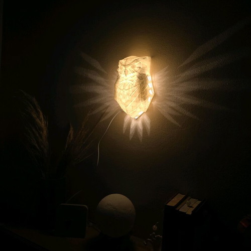 3d printed Wall lamp owl
