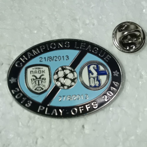 Collectible PAOK Schalke 2013 2014 Champions League Pin