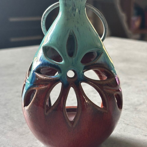 Candle holder like new, clay for tealight