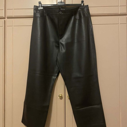 Mango leather pants new, black, size XXXL