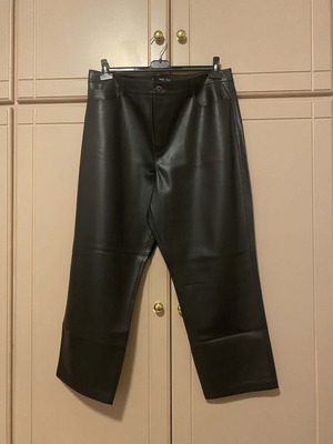 Mango leather pants new, black, size XXXL