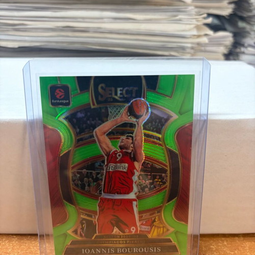 2025-26 Select Euroleague Ioannis Bourousis Green Concourse card new