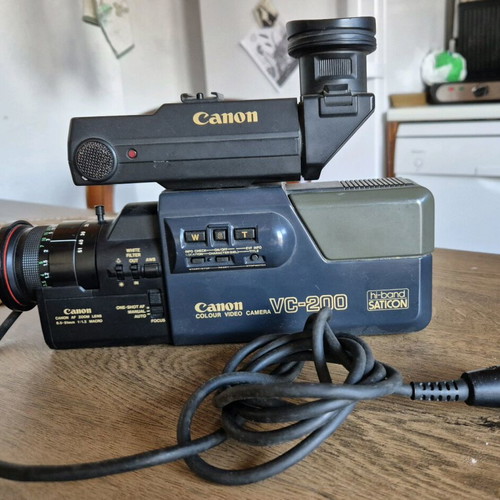 Canon VC-200 vintage video camera used, 1984, decorative