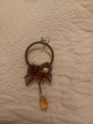 Pendant earring used, bird nest design