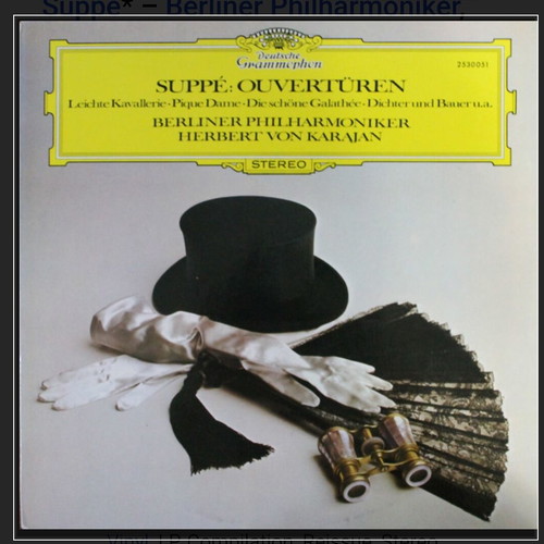 Suppé Ouvertüren vinyl LP used, Berliner Philharmoniker, Herbert von Karajan
