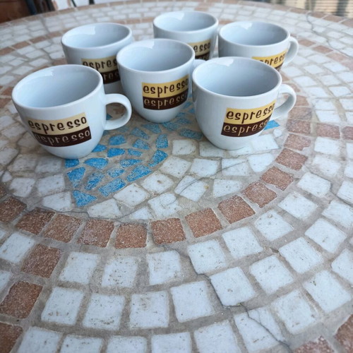 Espresso cup set of 6 like new, porcelain